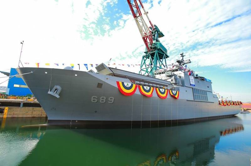 В Южной Корее завершили серию танкодесантных кораблей