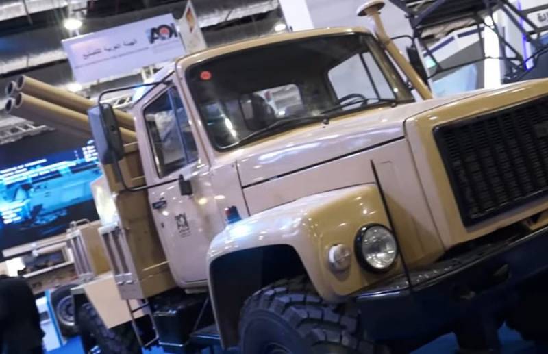 Египет представил ГАЗ-3308, оснащённый реактивной установкой