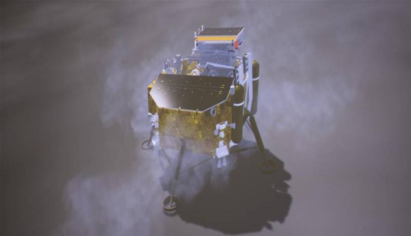 Китайский аппарат успешно сел на обратной стороне Луны