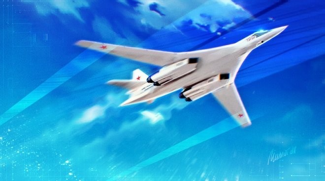 Posted videos persecution of the Russian Tu-160 in the Arctic five US warplanes and Canada