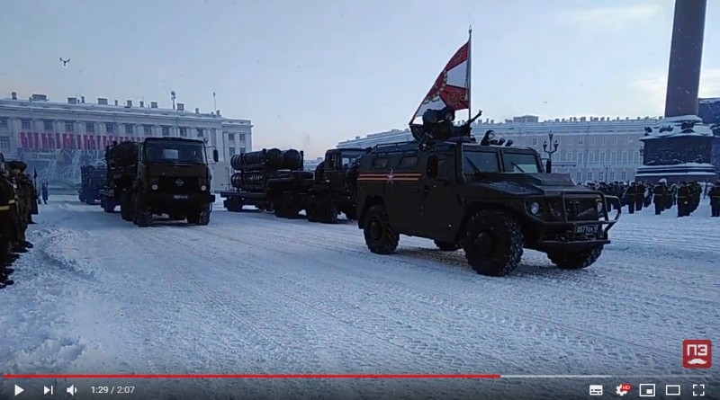 On Palace Square ended with a dress rehearsal of the parade with the participation of combat systems and systems