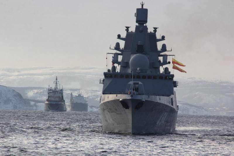 Отряд кораблей СФ во главе с фрегатом "Адмирал Горшков" отправился в поход