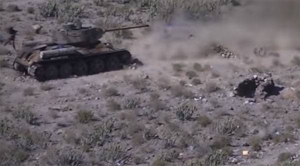 Хуситы использовали ПТУР против Т-34 в Йемене