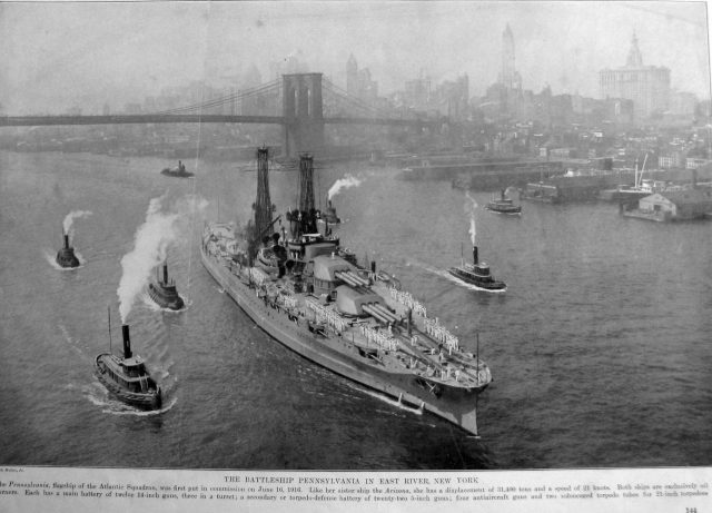 «standard» US battleships, Germany and England. American «Pennsylvania». Part 2 