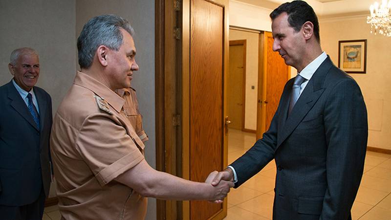 Сергей Шойгу встретился в Дамаске с президентом Сирии Башаром Асадом