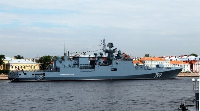 В РФ анонсировали создание фрегатов с 48 导弹 «口径» 船上