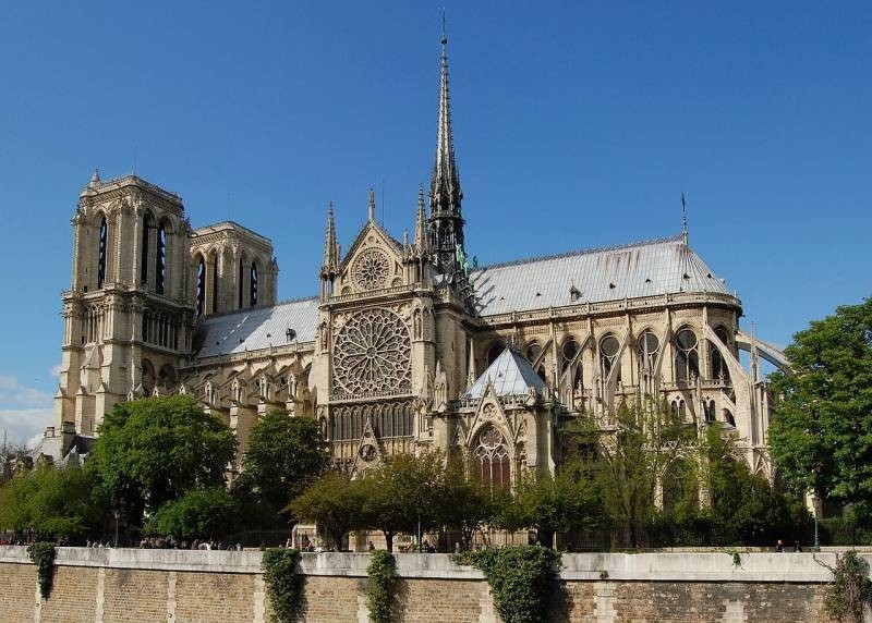 Burnt Notre Dame Cathedral as a symbol of the death of old Europe