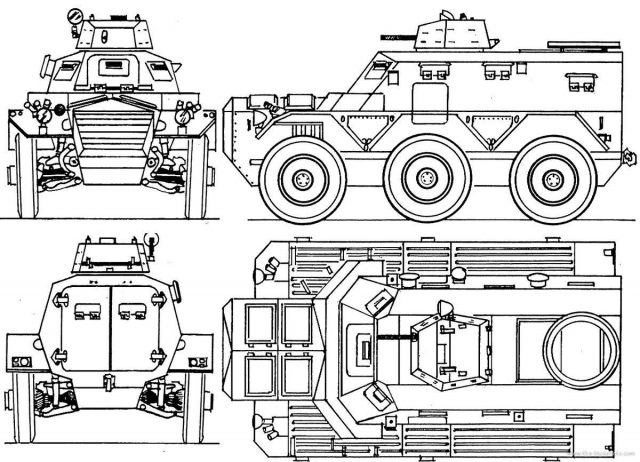 British wheeled armored personnel carrier Saracen FV603 