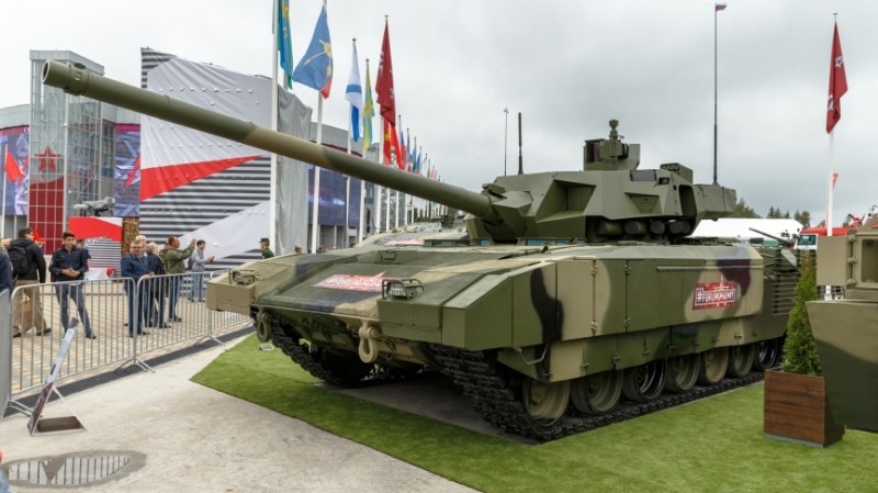 tanque ruso «armada» получил противоскользящее покрытие