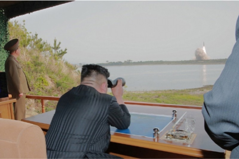 Photos from the North Korean missile tests published on the Web