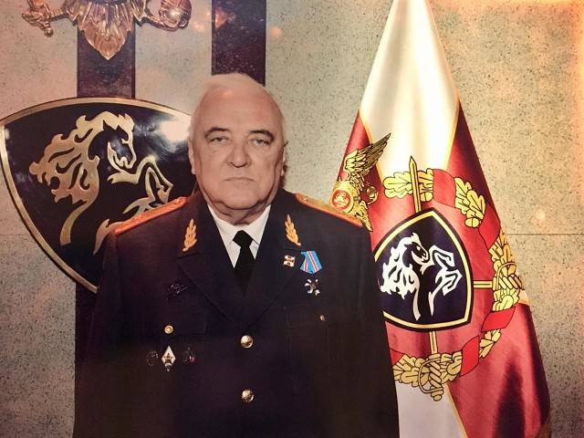 He died a former commander of the North Caucasian region of the MIA