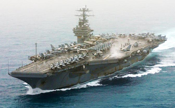 US Navy aircraft carriers found a workaround to the coast of the Crimea