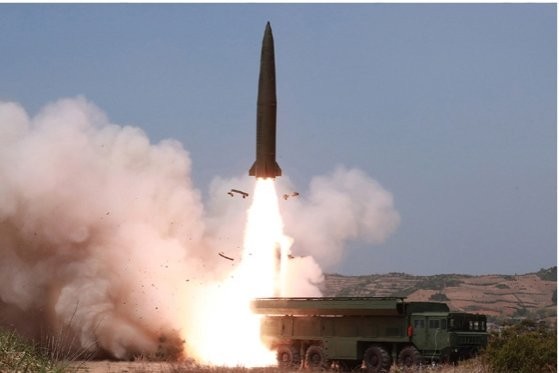 Photos from the North Korean missile tests published on the Web