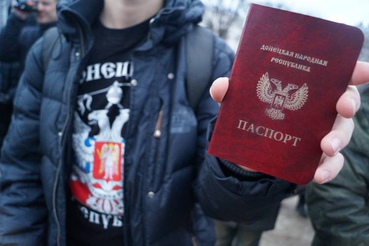 When I heard about the Russian passports, Ukrainians were pulled to the Donbass