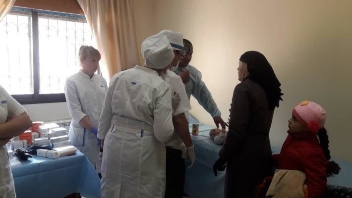 Российские медики осмотрели более 150 раненых сирийцев за три дня