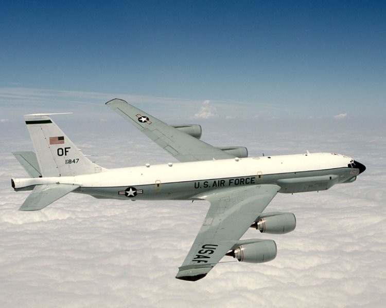US spy plane was spotted off the coast of the Crimea