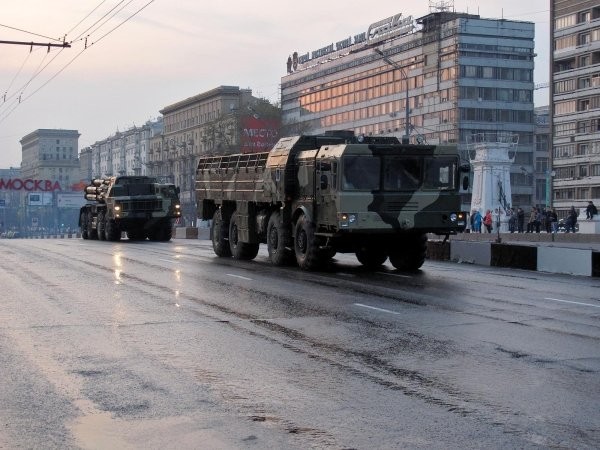 OTRK «Iskander-M» loss on disposition place after the Victory Parade in Moscow