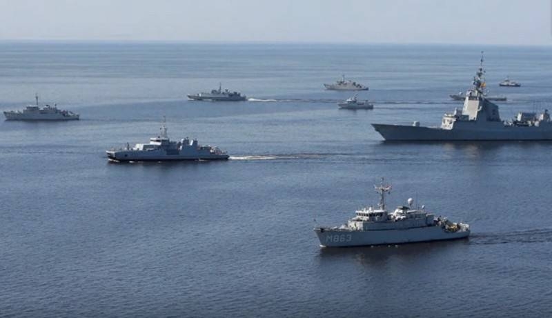 A large group of NATO ships came to the Baltic Sea