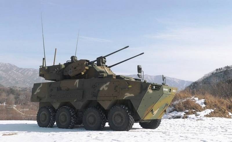 South Korea introduced a new anti-aircraft guns on a wheeled chassis