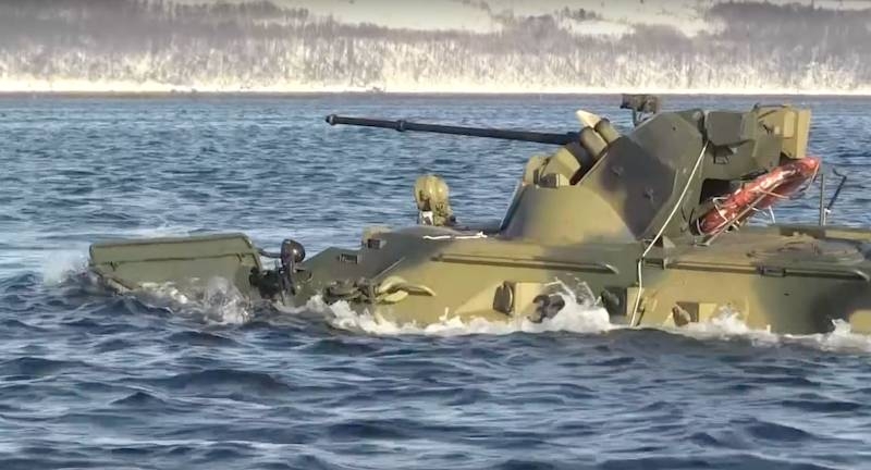 On the Baltic Fleet Marine drowned along with APC