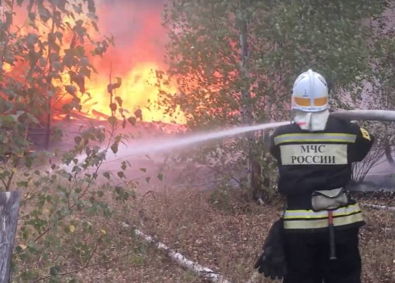 In the Voronezh region the fire led to the detonation of munitions in storage