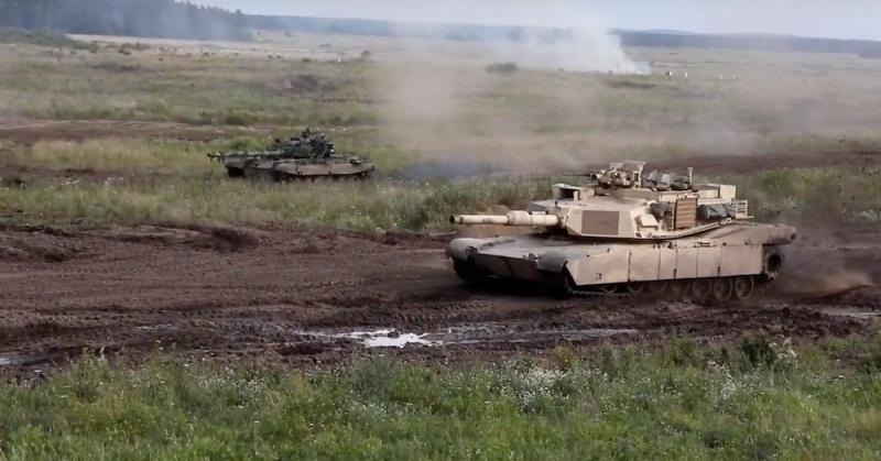НАТО провело учебный бой с участием «Abrams» и польских танков