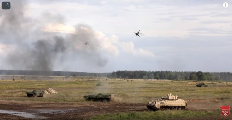 Танковый бой Abrams и Т-72М сняли на видео в Польше
