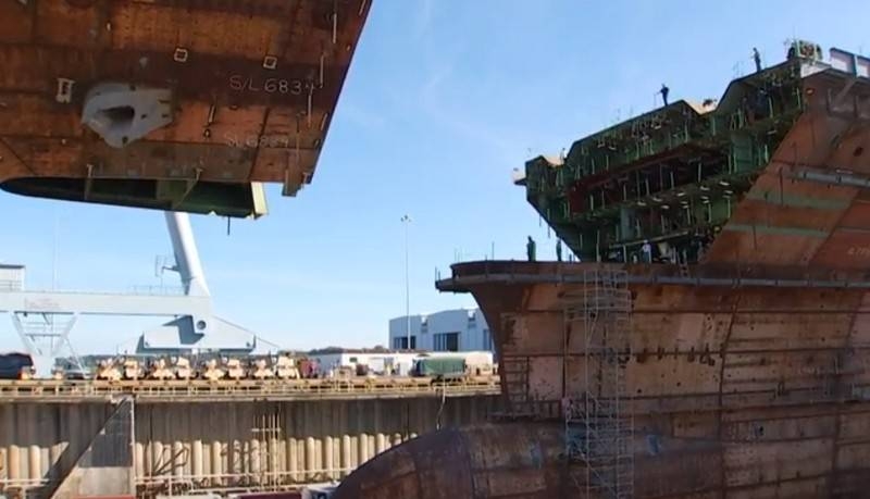 U.S. complete construction of the second carrier John F. Kennedy (CVN 79)