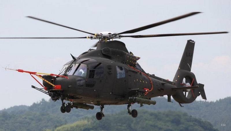 South Korean attack helicopter LAH first took to the air