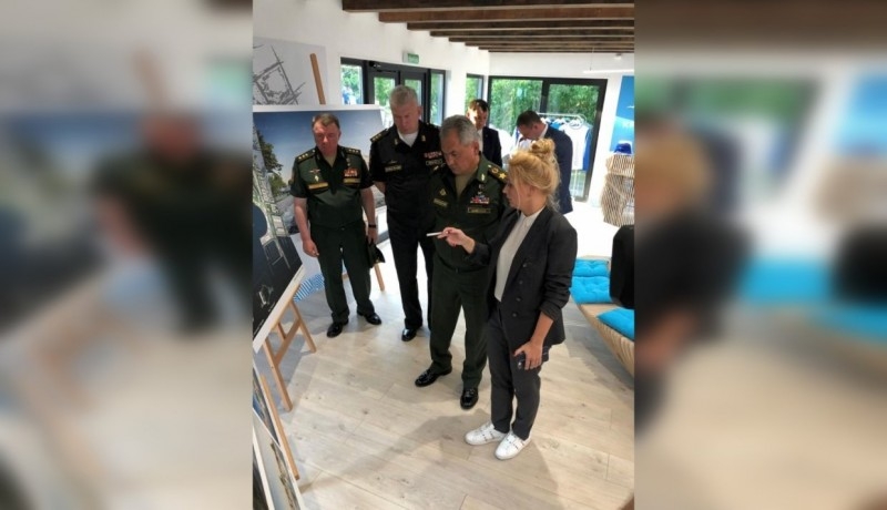 Shoigu attended the opening of an information pavilion in Kronstadt