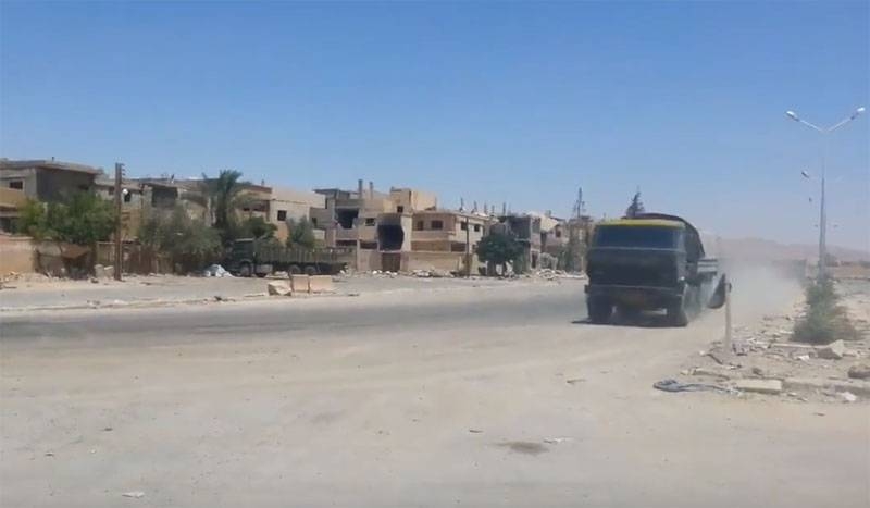 Insurgents in Syria have shown striking on KamAZ of ATRA