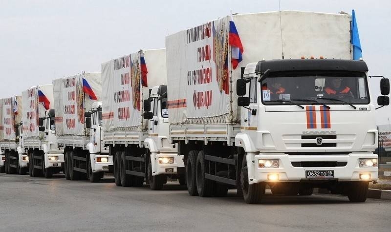 Russia sends in Donetsk extraordinary humanitarian convoy