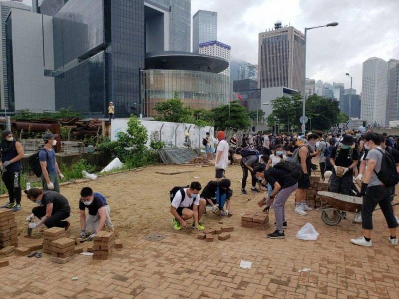 Riots in Hong Kong. whether China will use the army and that will make the West