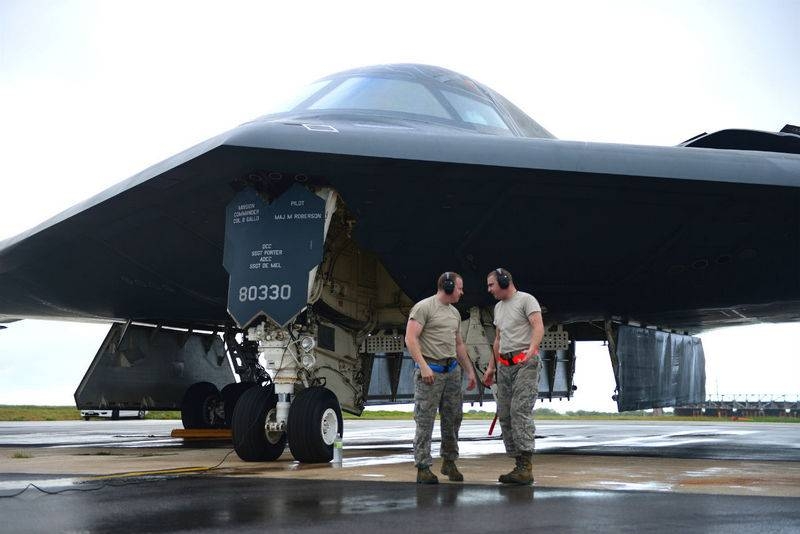 USA was transferred to Britain two bomber B-2 Spirit