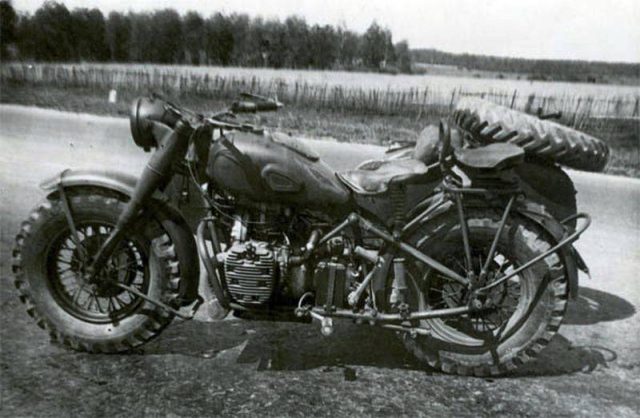 TMZ-53: moto à traction intégrale, ne pas atteindre les champs de bataille 