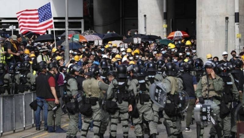 Maidan in Chinese. Is Beijing suppress rebellion in Hong Kong?