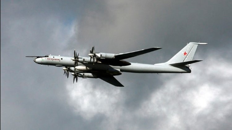 Russian Tu-142 made a scheduled flight over the Pacific Ocean