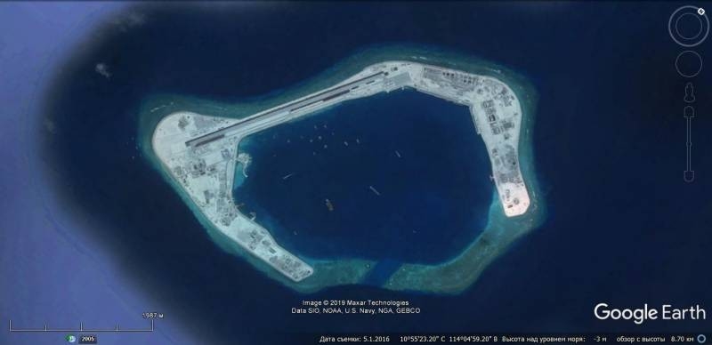 通过建造人工岛加强中国在南海的军事存在