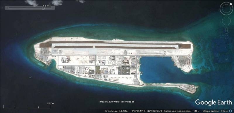 通过建造人工岛加强中国在南海的军事存在