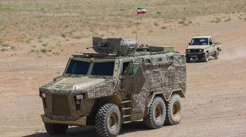 В Иране презентовали новую бронемашину "Raad" 6X6