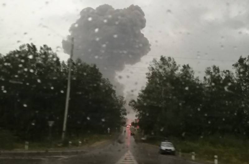 At the military arsenal at the Achinsk explosions sounded again