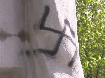 Near Nikolaev vandals mock monument to the shot Jews