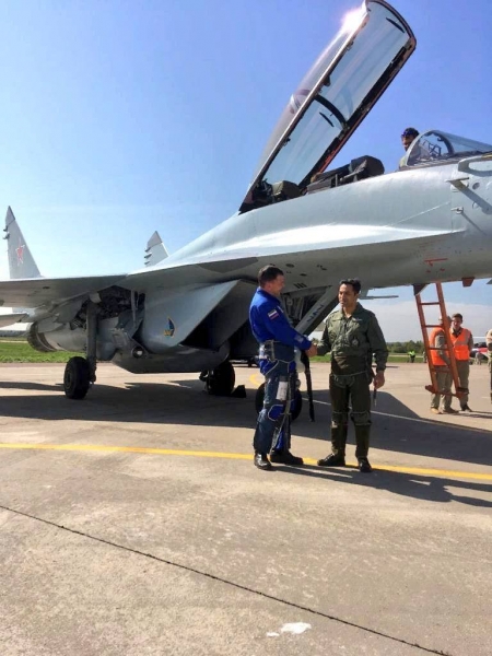 Verifying your piloting MiG-35 Indian pilots at the MAKS-2019