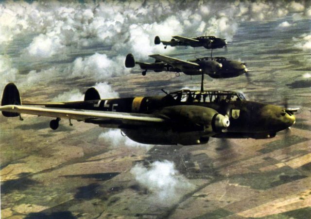 combat aircraft: fighters «Messerşmitt» Me-210 and Me-410 