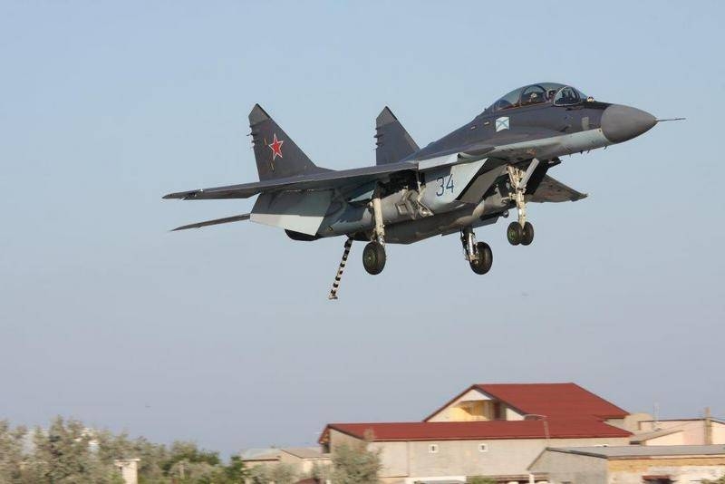 Fighter aircraft carrier-based aircraft of the Northern Fleet deployed in Crimea