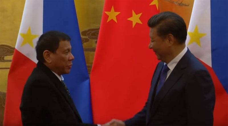 Agreement with the President of the Philippines, China, caused outrage in the West