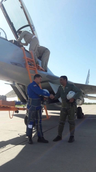 Verifying your piloting MiG-35 Indian pilots at the MAKS-2019