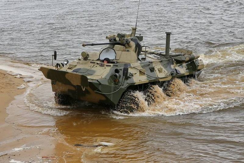 A large batch of new BTR-82A entered service Marines in Kamchatka