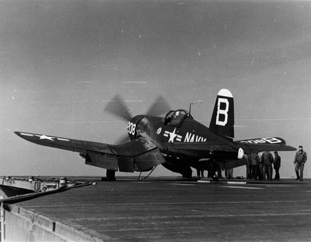 combat aircraft: carrier-based fighter F4U «Corsair» 