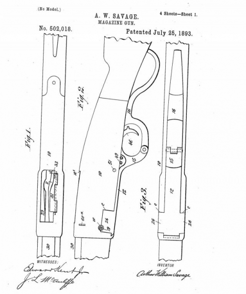 Histoire des armes: Carabine Savage à chargeur rotatif 